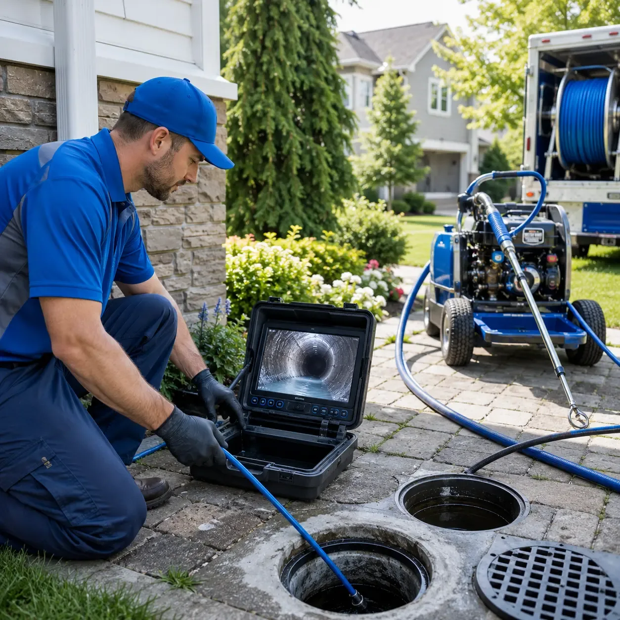 Outdoor drain cleaning professionals serving Blue, AZ